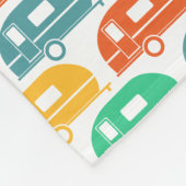 glücklicher Camper| Modern Camper Blanket Brights Fleecedecke (Ecke)