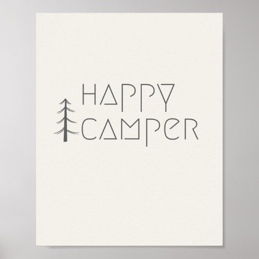 glücklicher Camper. Poster & Drucke (Vorne)