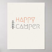 glücklicher Camper. Poster & Prints (Vorne)