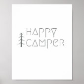 glücklicher Camper. Poster & Prints (Vorne)