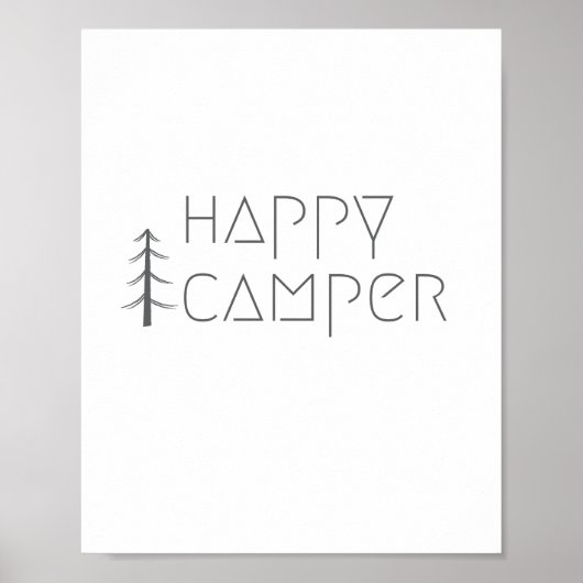 glücklicher Camper. Poster & Prints (Vorne)
