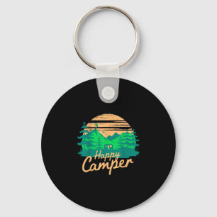 Glücklicher Camper Retro Outdoor-Abenteuer-Design  Schlüsselanhänger