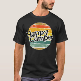 Glücklicher Camper Retro Vintage Camper Camping Ju T-Shirt