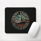 Glücklicher Camper Retro Vintage Camping Wandern B Mousepad (Mit Mouse)