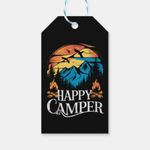 Glücklicher Camper Retro Vintage passendes Camping Geschenkanhänger