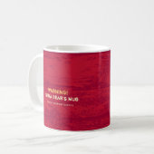 Glücklicher Camper Rustikaler Maßgeschneiderter Ca Kaffeetasse (Vorderseite Links)