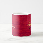 Glücklicher Camper Rustikaler Maßgeschneiderter Ca Kaffeetasse (Mittel)
