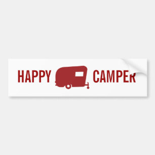 Glücklicher Camper - RV - Reise-Anhänger-Spaß Autoaufkleber