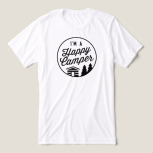 Glücklicher Camper-Shirt - Grau Tri-Blend Shirt