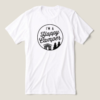 Glücklicher Camper-Shirt - Grau Tri-Blend Shirt