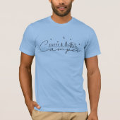 Glücklicher Camper-Silhouette T-Shirt (Vorderseite)