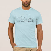 Glücklicher Camper-Silhouette T-Shirt (Vorderseite)