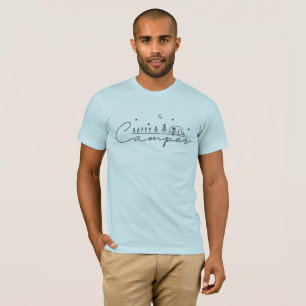 Glücklicher Camper-Silhouette T-Shirt