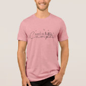 Glücklicher Camper Silhouette Tri-Blend Shirt (Vorderseite)