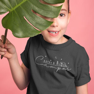 Glücklicher Camper Silhouette Tri-Blend Shirt