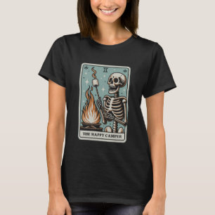 Glücklicher Camper, Skelett-Camper-Tee, Lustiges C T-Shirt