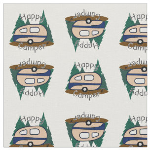 glücklicher Camper Stoff