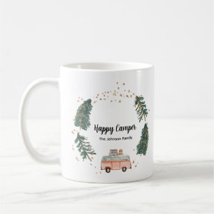 Glücklicher Camper Süße Whimsical Familienname Sch Kaffeetasse