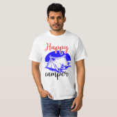 Glücklicher Camper T-Shirt (Vorne ganz)
