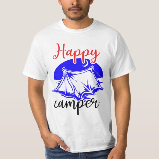 Glücklicher Camper T-Shirt (Vorderseite)