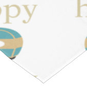 glücklicher Camper Tischdecke (Schrägansicht)