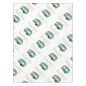 glücklicher Camper Tischdecke (Vorderseite)