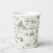 Glücklicher Camper Toile-Krest-Papierbecher Pappbecher (Rückseite)