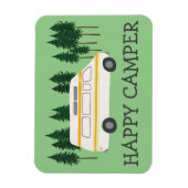 GLÜCKLICHER CAMPER Vanlife Wohnmobil Camping Bäume Magnet (Vertikal)