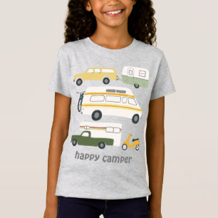 GLÜCKLICHER CAMPER Vintage-Wohnwagen RV CUSTOM T-Shirt
