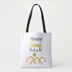 Glücklicher Camping-Camper ein Geburtstag Kinder g Tasche