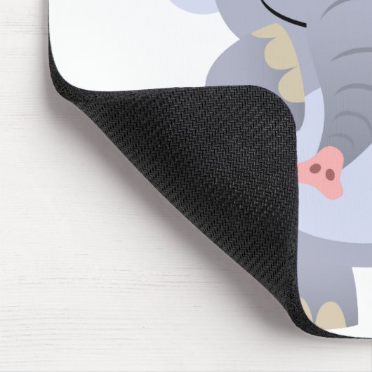 Glücklicher Cartoon-Elefant Mousepad (Ecke)