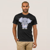 Glücklicher Cartoon-Elefant-T - Shirt (Vorne ganz)