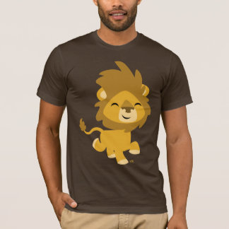 Glücklicher Cartoon-Löwe-T - Shirt