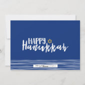 Glücklicher Chanukka-Davidsstern Feiertagskarte (Rückseite)