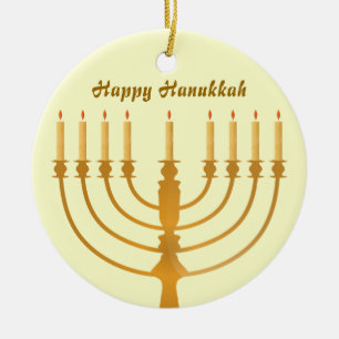 Glücklicher Chanukka-Feiertag Keramik Ornament