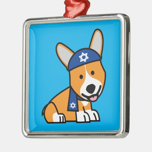 Glücklicher Chanukka jüdischer Ornament Aus Metall (Links)