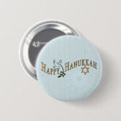 Glücklicher Chanukka-Knopf Button (Vorne & Hinten)