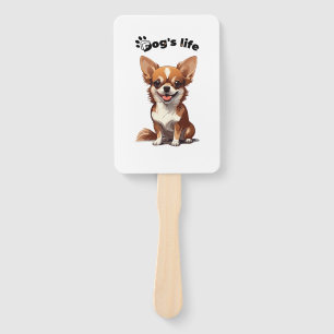 Glücklicher Chihuahua � Süßes Design für Hunde-Lie Fächer