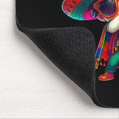 Glücklicher cinco de mayo dabbing Junge Mann mexik Mousepad (Ecke)