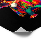 Glücklicher cinco de mayo dabbing Junge Mann mexik Poster (Ecke)