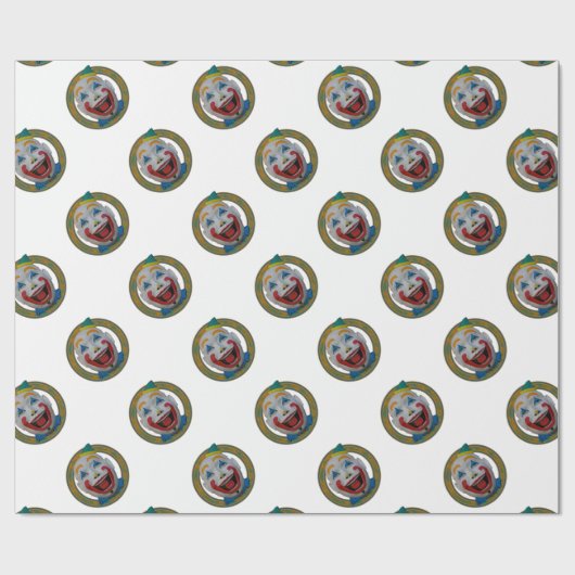 Glücklicher Clown Geschenkpapier (Flach)