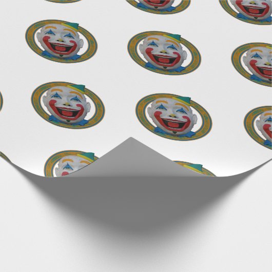 Glücklicher Clown Geschenkpapier (Ecke)