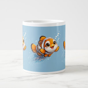 Glücklicher Clownfisch Tropische Meer Lebens Illus Jumbo-Tasse