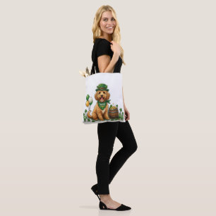 Glücklicher Cockapoo St. Patrick's Day Tasche