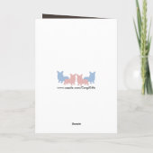 Glücklicher Corgi der Vatertag Karte (Rückseite)