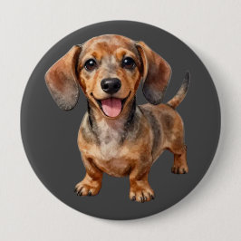 Glücklicher Dachshund-Welpe Button