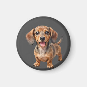 Glücklicher Dachshund-Welpe Magnet