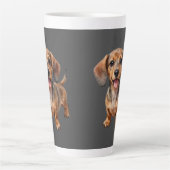 Glücklicher Dachshund-Welpe Milchtasse (Vorderseite)