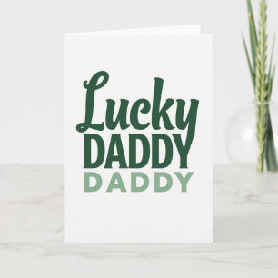 Glücklicher Daddy Daddy Green Card Karte