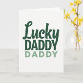Glücklicher Daddy Daddy Green Card Karte (Gelbe Blume)
